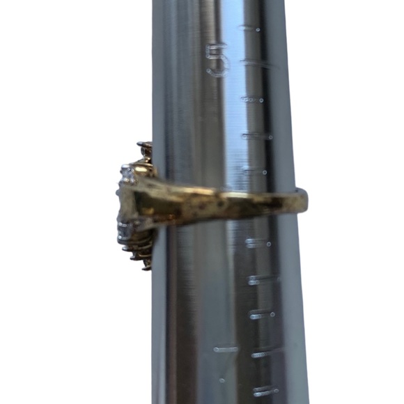 Thailand Cubic Zirconia Gold Plated Dinner Ring Woman’s Jewelry Cocktail Ring - Picture 8 of 8